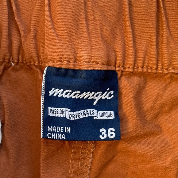 Men's Classic Fit 7" Cotton Casual Shorts Elastic Waistband 36W maamgic - Picture 14 of 16